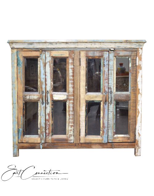 Reclaimed Timber Glass Door Sideboard