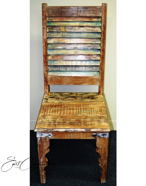 French Country shutter Shabby chic dining chair