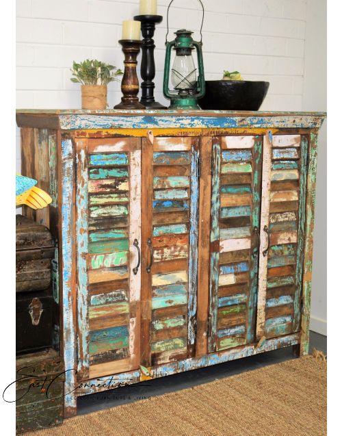 Recycled Timber Shutter High Sideboard