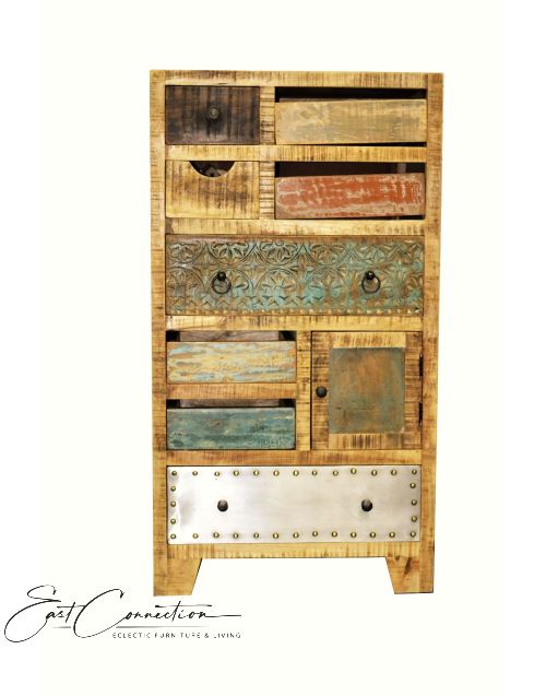 Rustic Multi-drawer Vintage Cabinet