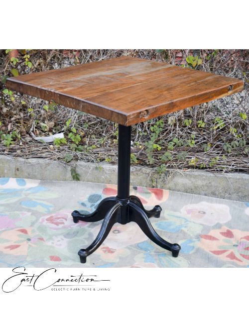 Vintage Industrial Dining Cafe Table - Square