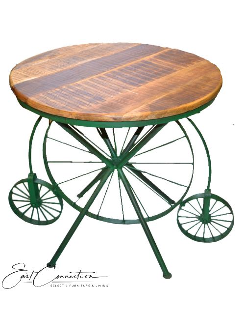 Industrial Dining Table - Round Cycle