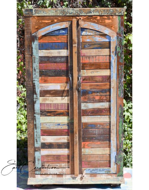 Reclaimed Timber Shutter Wardrobe Cabinet