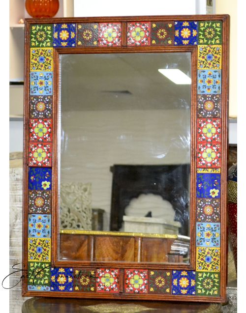 Ceramic Tile Vintage Wall Mirror