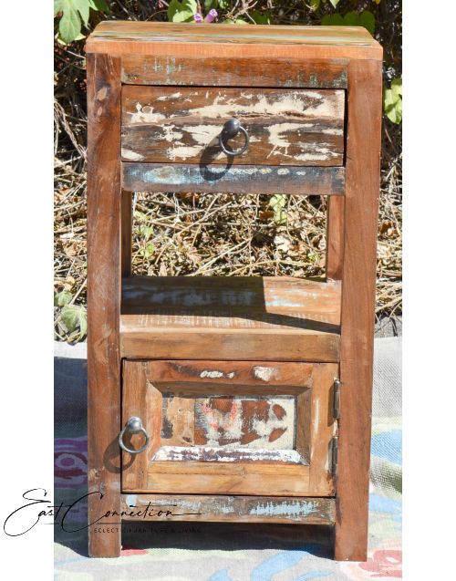 Vintage Reclaimed Timber Side table