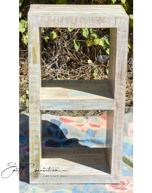 Shabby Chic Timber Storage Shelf