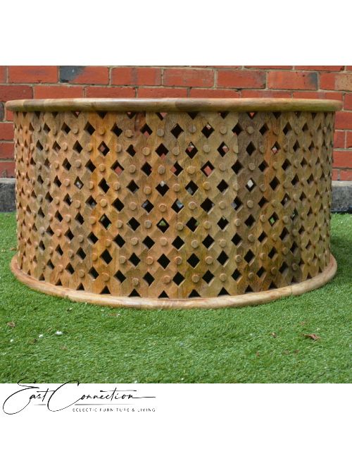 Hand Carved Timber Bamileke Large Coffee Table