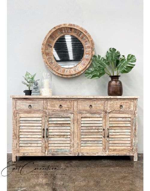 Shabby Chic Reclaimed Timber Shutter Sideboard