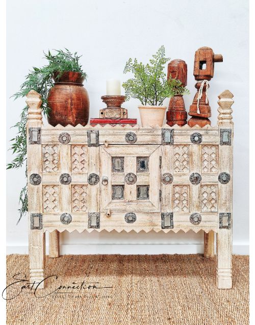 Antique Indian Wedding Chest Damichya Boho Chic Sideboard