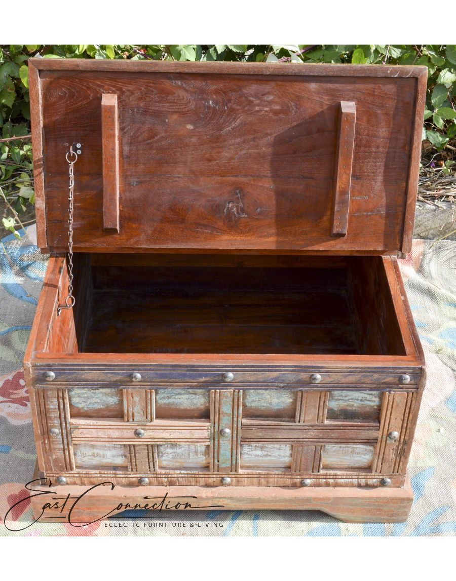 Recycled Timber Industrial Blanket Box