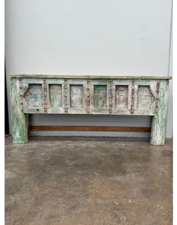 Indian Antique Door Reclaimed Timber Console Boho Hall Table Statement Piece
