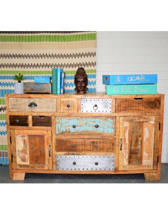 Rustic Multi-drawer Vintage Sideboard