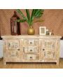 Hand Carved Shabby Chic Sideboard Buffet