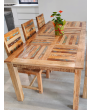 Reclaimed Timber Parquet Country Dining Table (8 Seat) 