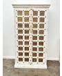 Shabby Chic White Brass Carving Door Timber Wardrobe