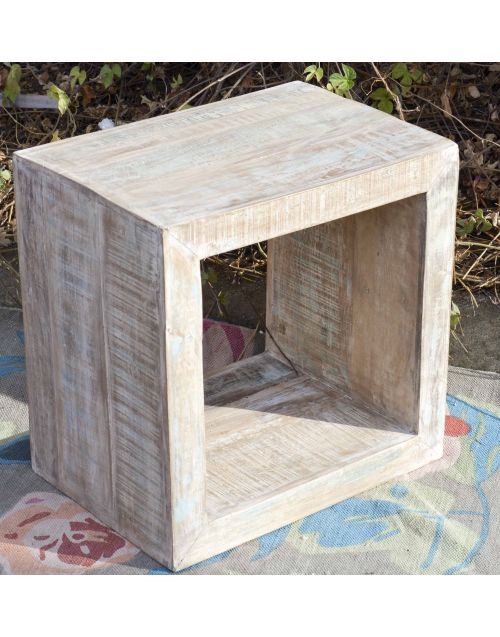 Shabby Chic Timber Storage Cube