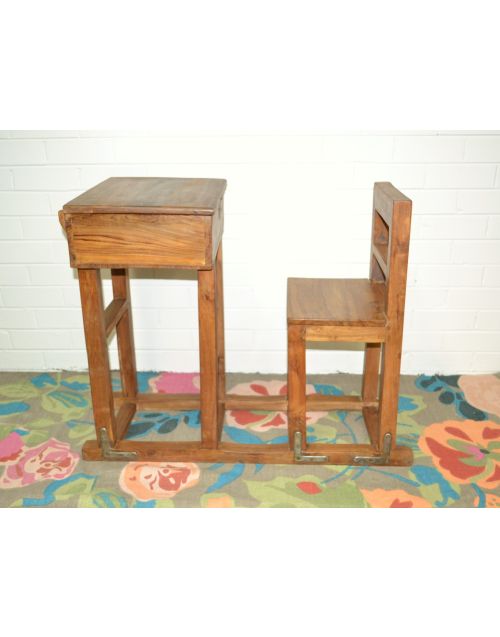 Vintage Timber Children's Antique School Desk