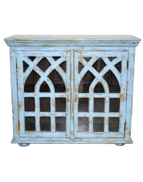 Recycled Timber Glass Provincial Sideboard
