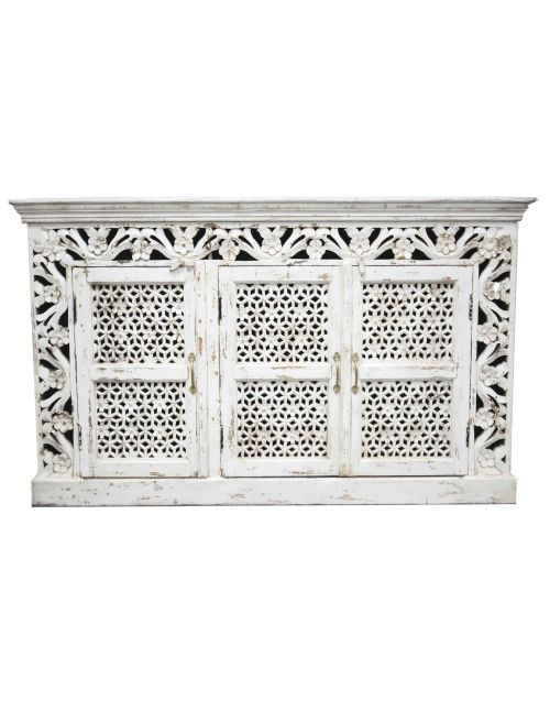 French Provincial Carved Door Shabby Chic Country Sideboard