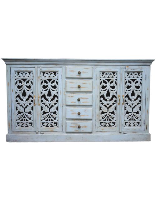 Blue Shabby Chic Painted French Country Sideboard