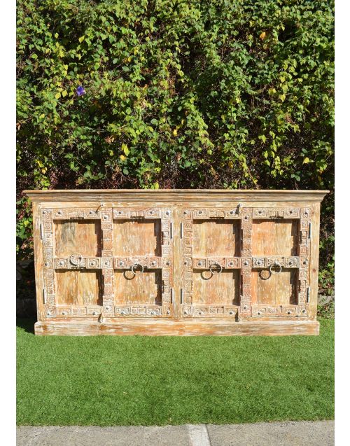 Reclaimed Antique Door Timber Sideboard Shabby Chic Buffet