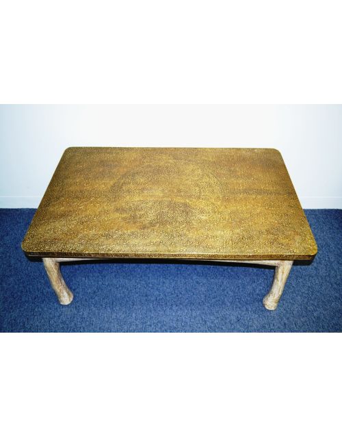 Full brass top table rectangular